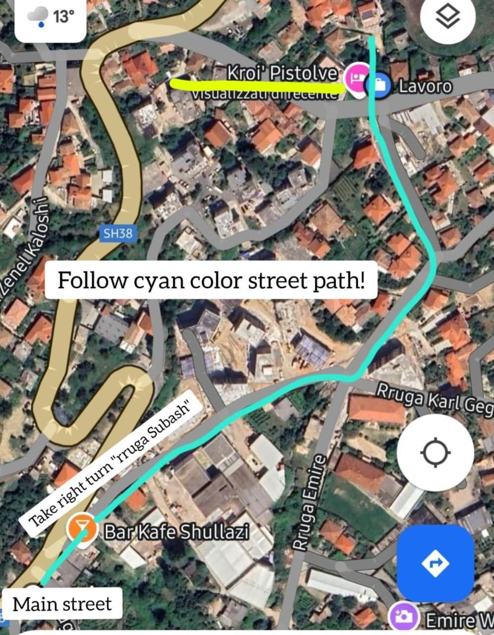 Kroi'Pistolve Kruje Bagian luar foto